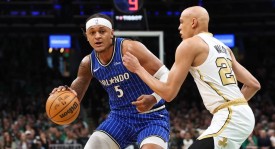 班凯罗23+10+11加尔扎27+12 魔术不敌凯尔特人