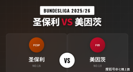 公推8连 | 【德甲前瞻】保级生死战！圣保利主场难挡美因茨抢分步伐，客队客场奏凯成大概率！