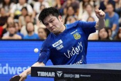 樊振东德甲杀疯了胳膊大腿都是顶配这力量太恐怖，赛场上是绝对的统治者令人叹为观止