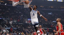 小卡缺阵爱德华兹31分 迪文琴佐18分森林狼送快船3连败