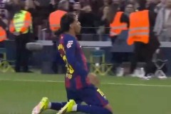 远射绝技！亚马尔滑跪庆祝刷新西甲单季纪录，5场连续贡献6球助攻