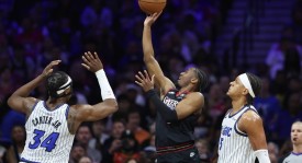 马克西31+6VJ两双贝恩34分 76人胜魔术进季后赛战绿军